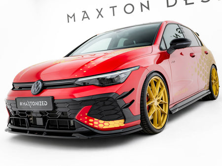 Maxton Design Front Splitter V.1 Volkswagen Golf GTI Clubsport Mk8 Facelift - VW-GO-8F-GTI-CS-FD1G - Image 2