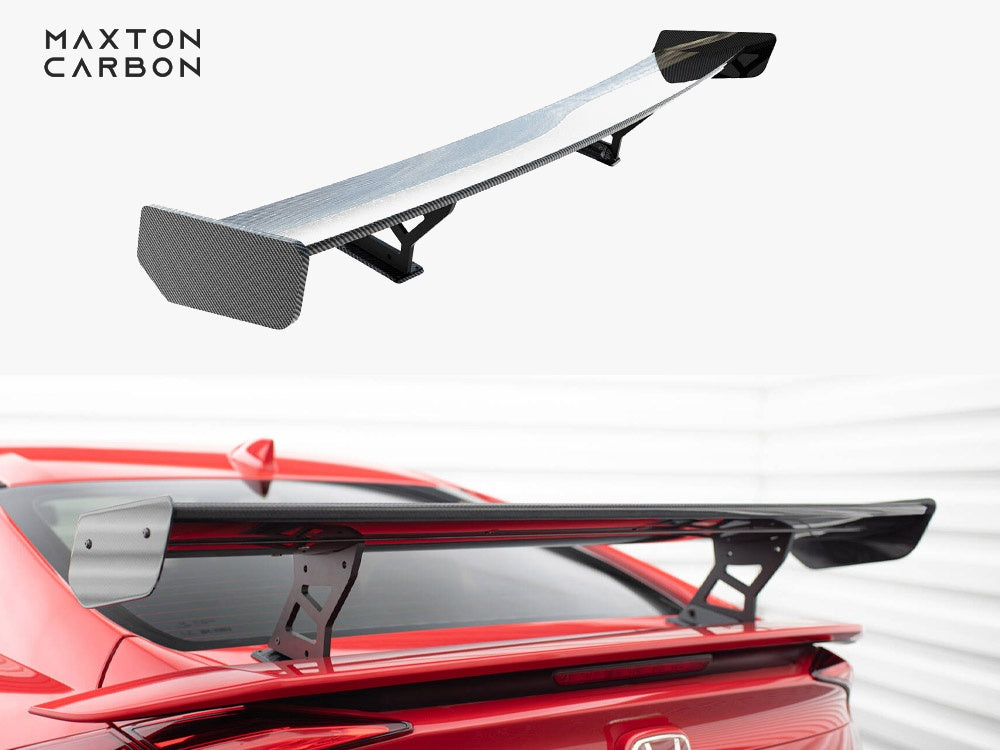 Maxton Design Carbon Spoiler With Internal Brackets Uprights Honda Civic SI Mk10 - CF-HO-CI-10-SI-WING5-INT-245-P - Image 1