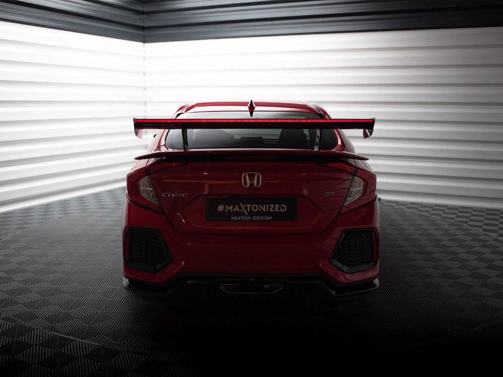 Maxton Design Carbon Spoiler With Internal Brackets Uprights + LED Honda Civic SI Mk10 - CF-HO-CI-10-SI-WING5-INT-245-P+LED - Image 4