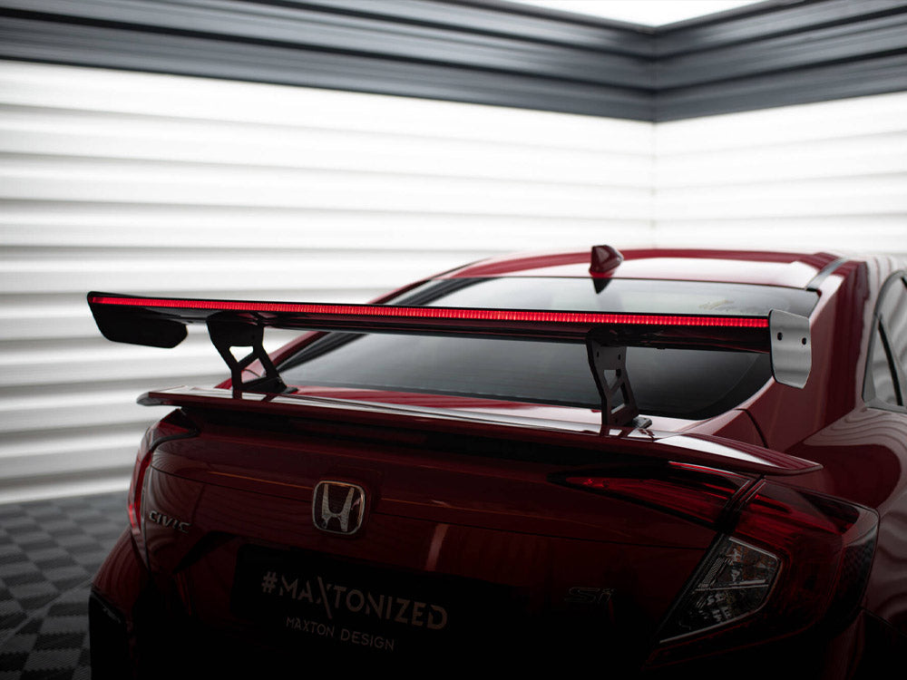 Maxton Design Carbon Spoiler With Internal Brackets Uprights + LED Honda Civic SI Mk10 - CF-HO-CI-10-SI-WING5-INT-245-P+LED - Image 6