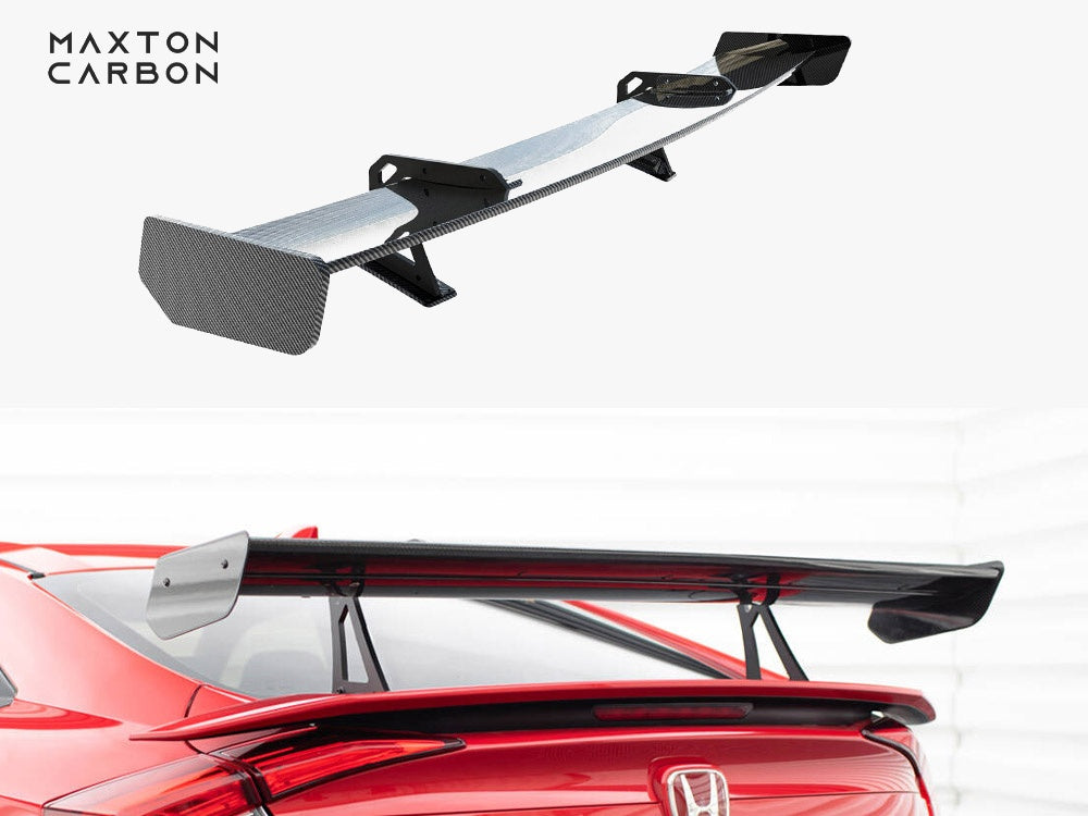 Maxton Design Carbon Spoiler With Upper Swan Mounting Honda Civic SI Mk10 - CF-HO-CI-10-SI-WING5-UPP-245-P - Image 1