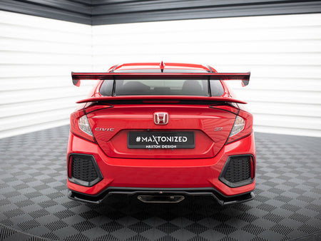 Maxton Design Carbon Spoiler With Upper Swan Mounting + LED Honda Civic SI Mk10 - CF-HO-CI-10-SI-WING5-UPP-245-P+LED - Image 6