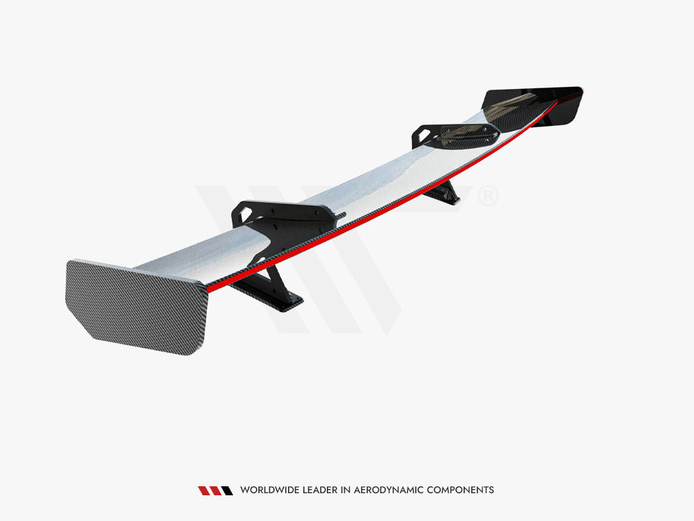 Maxton Design Carbon Spoiler With Upper Swan Mounting + LED Honda Civic SI Mk10 - CF-HO-CI-10-SI-WING5-UPP-245-P+LED - Image 7