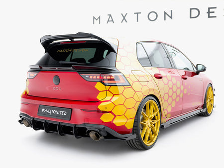 Street PRO Rear Side Splitters + Flaps Volkswagen Golf GTI Clubsport Mk8 Facelift