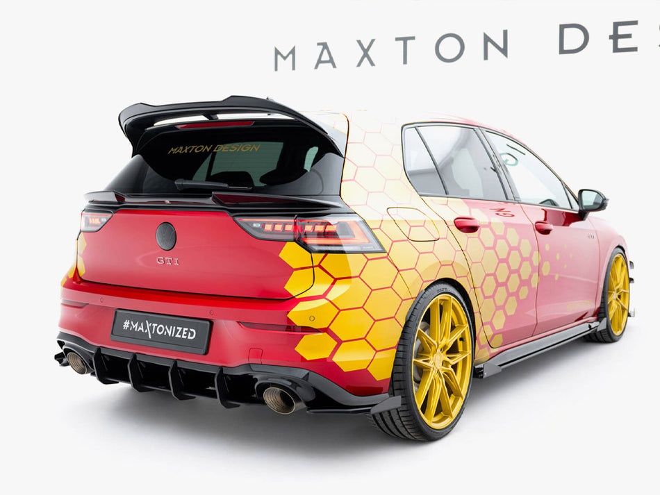 Street PRO Rear Side Splitters + Flaps Volkswagen Golf GTI Clubsport Mk8 Facelift