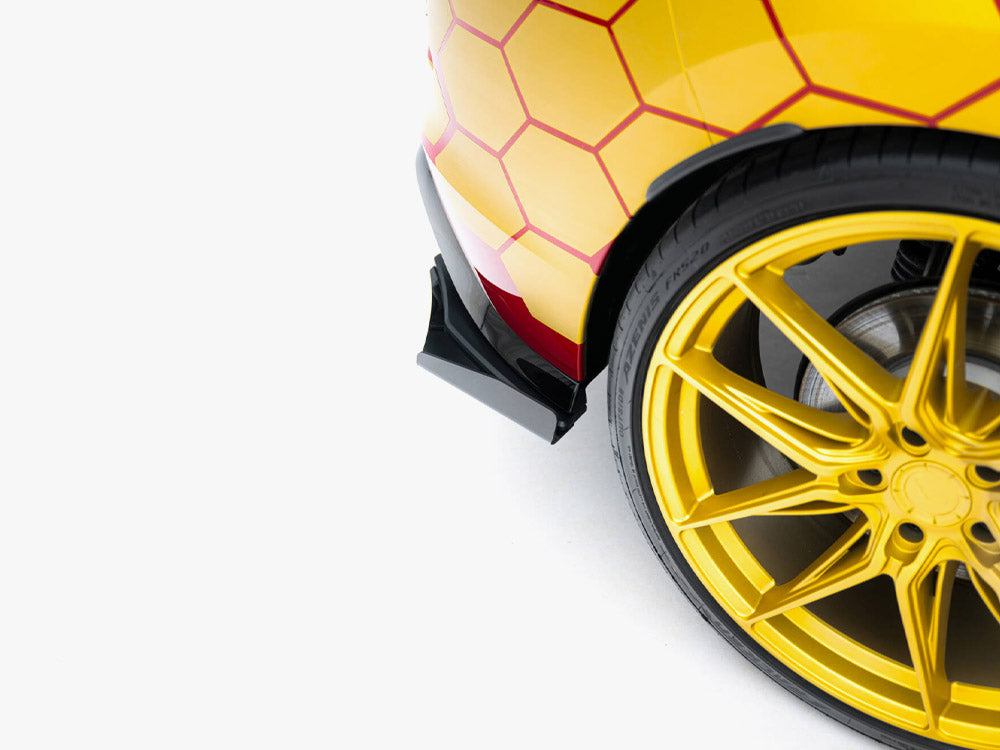 Maxton Design Street PRO Rear Side Splitters + Flaps Volkswagen Golf GTI Clubsport Mk8 Facelift - VWGO8GTICSCNC-RSD1B+RSF1G - Image 5