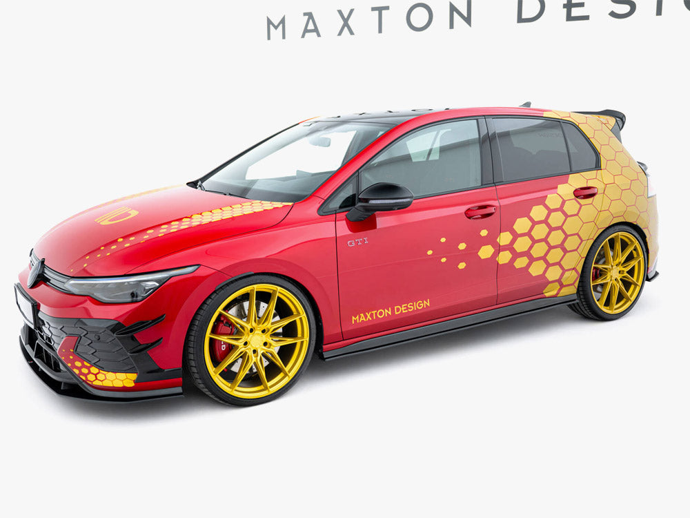 Maxton Design Street Pro Side Skirts Diffusers Volkswagen Golf GTI Clubsport Mk8 Facelift - VWGO8GTICNC-SD1B - Image 2