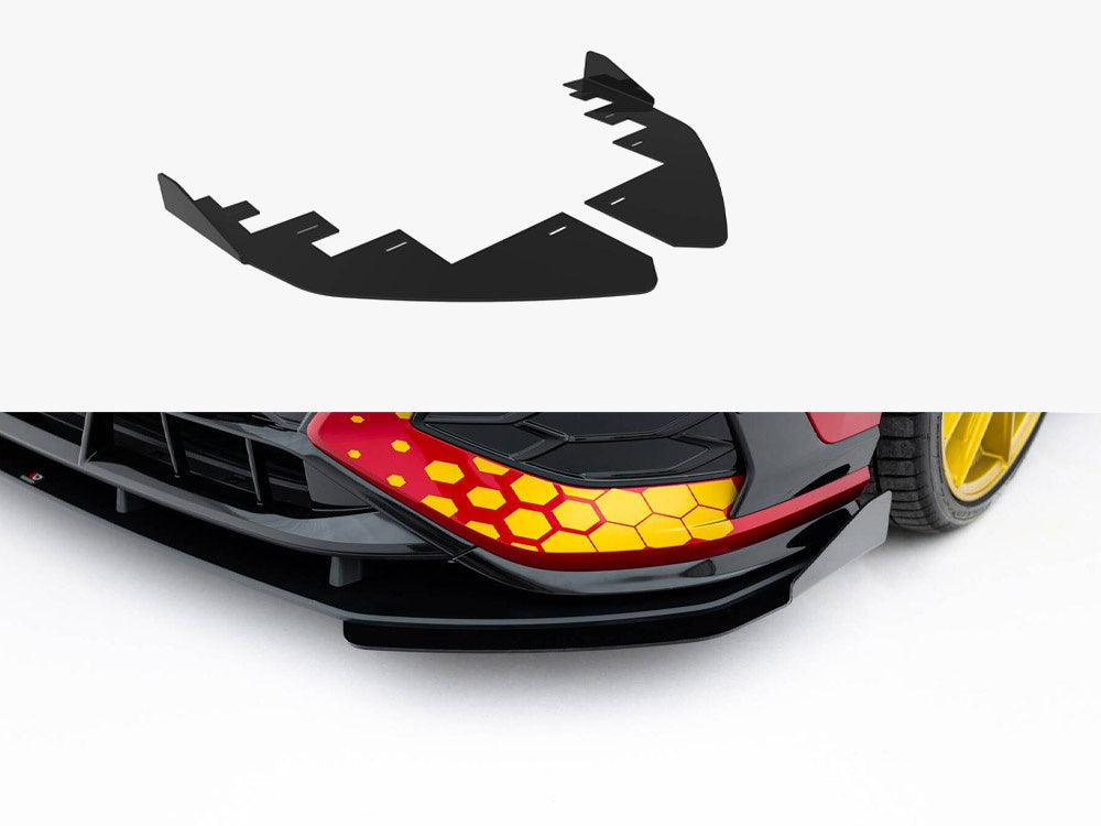 Maxton Design Front Flaps Volkswagen Golf GTI Clubsport Mk8 Facelift - VWGO8FGTICSCNC-FSF1G - Image 1