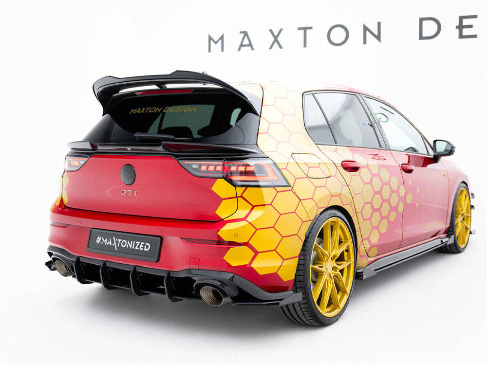 Maxton Design Street PRO Rear Diffuser V.2 Volkswagen Golf GTI Clubsport Mk8 Facelift - VWGO8FGTICSCNC-RS2B - Image 2