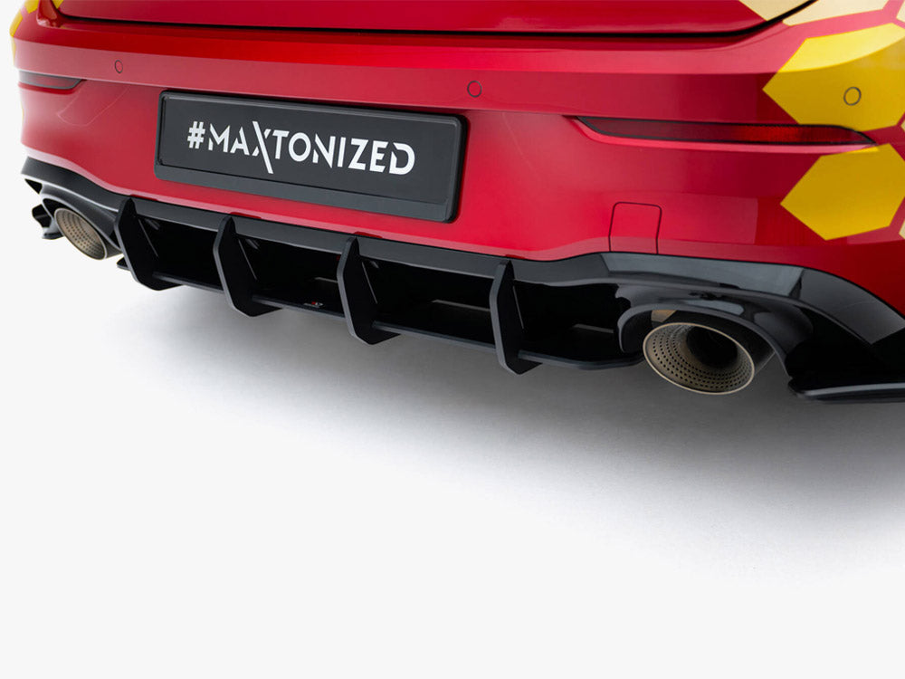 Maxton Design Street PRO Rear Diffuser V.2 Volkswagen Golf GTI Clubsport Mk8 Facelift - VWGO8FGTICSCNC-RS2B - Image 3