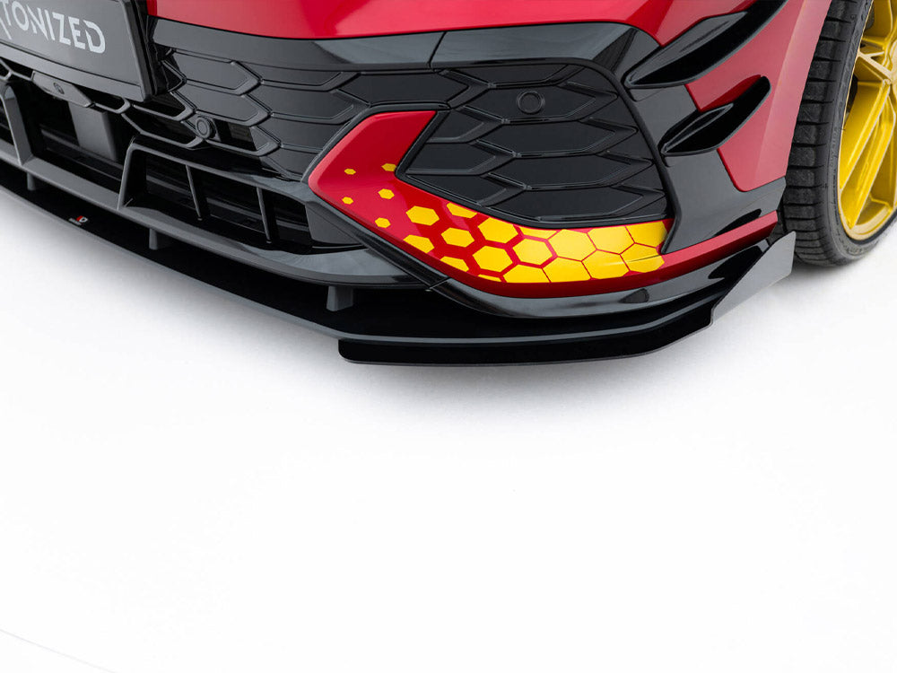 Street PRO Front Splitter + Flaps Volkswagen Golf GTI Clubsport Mk8 Facelift