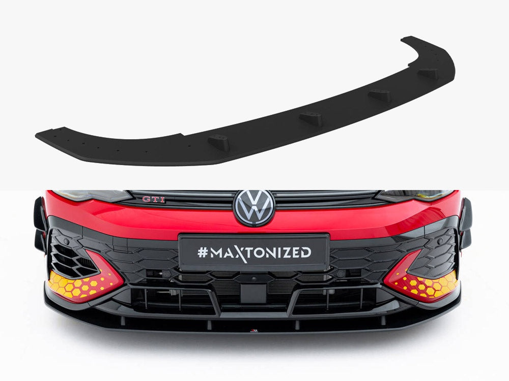 Maxton Design Street PRO Front Splitter Volkswagen Golf GTI Clubsport Mk8 Facelift - VWGO8FGTICSCNC-FD1B - Image 1