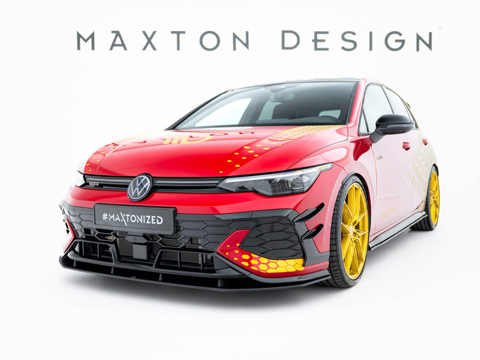 Maxton Design Street PRO Front Splitter Volkswagen Golf GTI Clubsport Mk8 Facelift - VWGO8FGTICSCNC-FD1B - Image 2