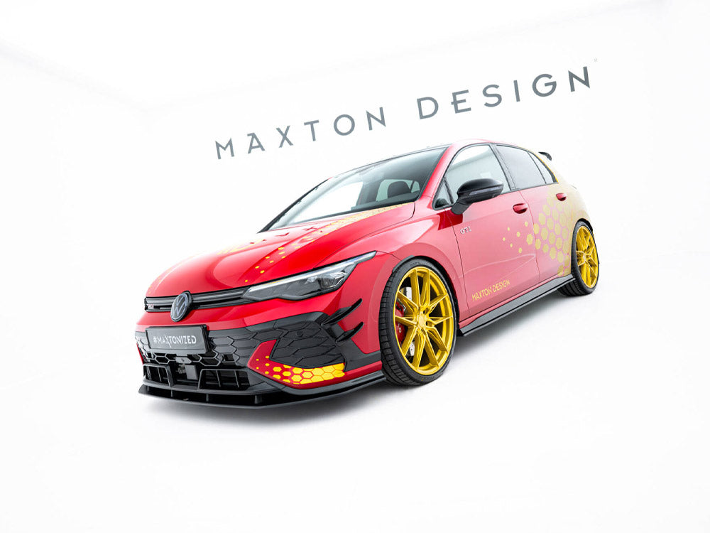 Maxton Design Street PRO Front Splitter Volkswagen Golf GTI Clubsport Mk8 Facelift - VWGO8FGTICSCNC-FD1B - Image 3