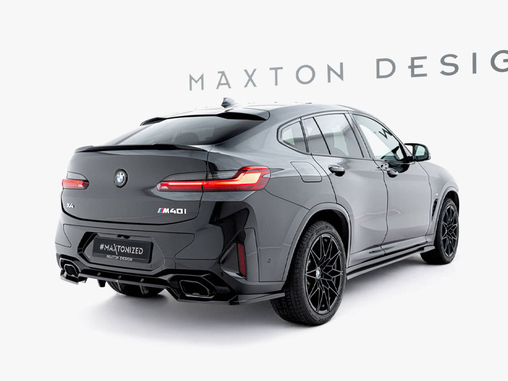 Maxton Design Rear Splitter (Vertical Bars) V.2 BMW X4 M-Pack G02 Facelift - BM-X4-02F-MPACK-RD2G+RD3G - Image 2