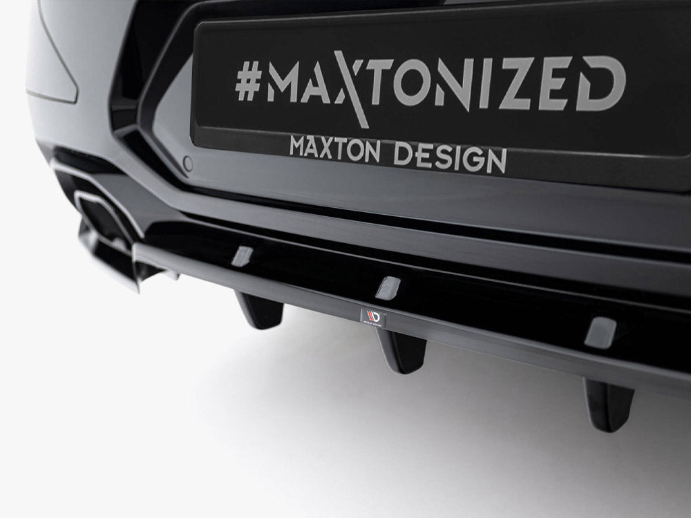 Maxton Design Rear Splitter (Vertical Bars) V.2 BMW X4 M-Pack G02 Facelift - BM-X4-02F-MPACK-RD2G+RD3G - Image 4