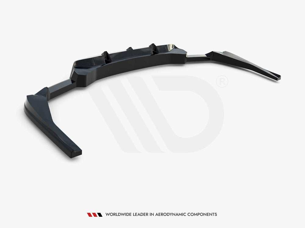 Maxton Design Rear Splitter (Vertical Bars) V.2 BMW X4 M-Pack G02 Facelift - BM-X4-02F-MPACK-RD2G+RD3G - Image 7