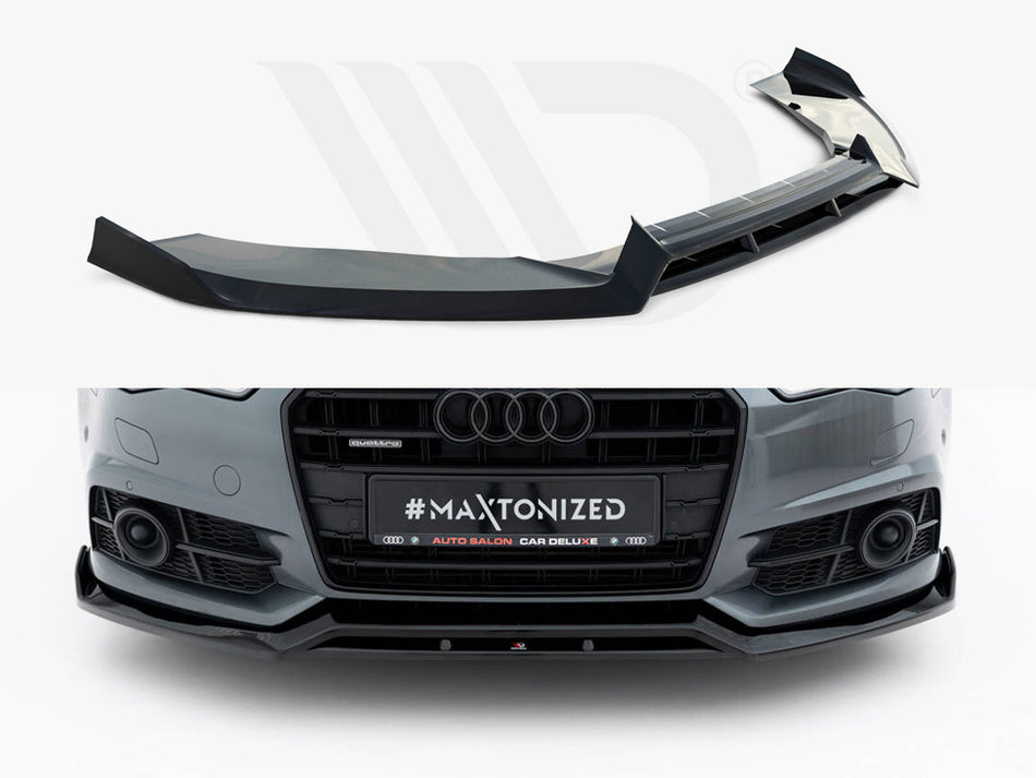 MAXTON DESIGN Front Splitter V.3 Audi A6 / A6 C7 S-Line / S6 C7 Facelift