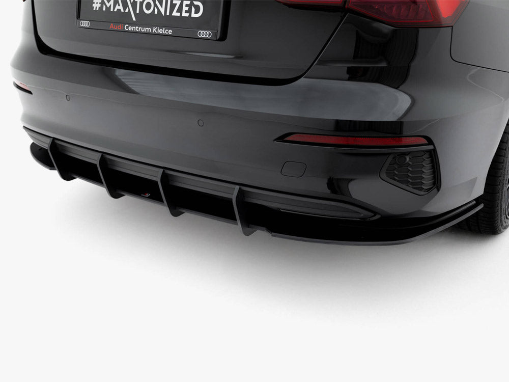 Maxton Design Street PRO Rear Diffuser Audi A3 Sedan 8Y - AUA38YSCNC-RS1B - Image 3