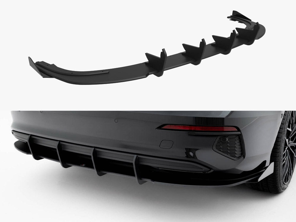 Maxton Design Street PRO Rear Diffuser + Flaps Audi A3 Sedan 8Y - AUA38YSCNC-RS1B+RSF1G - Image 1