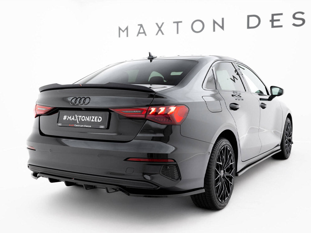 Maxton Design Rear Splitter (Vertical Bars) Audi A3 Sedan 8Y - AU-A3-8Y-S-RD1G+RD2G - Image 2