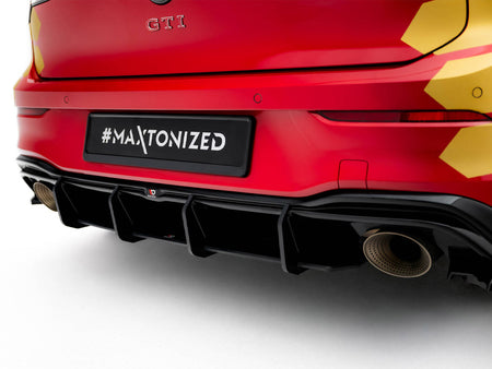 Maxton Design Street PRO Rear Diffuser V.1 Volkswagen Golf GTI Clubsport Mk8 Facelift - VWGO8FGTICSCNC-RS1B - Image 3