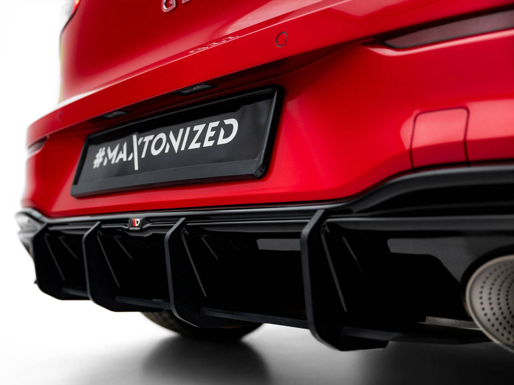 Maxton Design Street PRO Rear Diffuser V.1 Volkswagen Golf GTI Clubsport Mk8 Facelift - VWGO8FGTICSCNC-RS1B - Image 5
