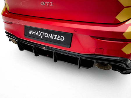 Maxton Design Street PRO Rear Diffuser V.1 Volkswagen Golf GTI Clubsport Mk8 Facelift - VWGO8FGTICSCNC-RS1B - Image 4