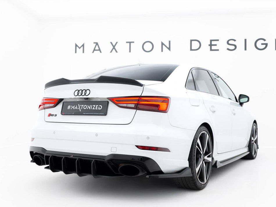 Maxton Design Street PRO Rear Diffuser V.2 Audi RS3 Sedan 8V Facelift - AURS38VFSCNC-RS2B - Image 2