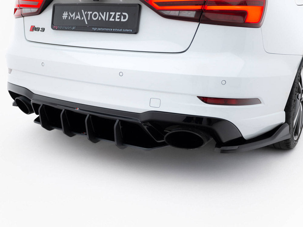 Maxton Design Street PRO Rear Diffuser V.2 Audi RS3 Sedan 8V Facelift - AURS38VFSCNC-RS2B - Image 3