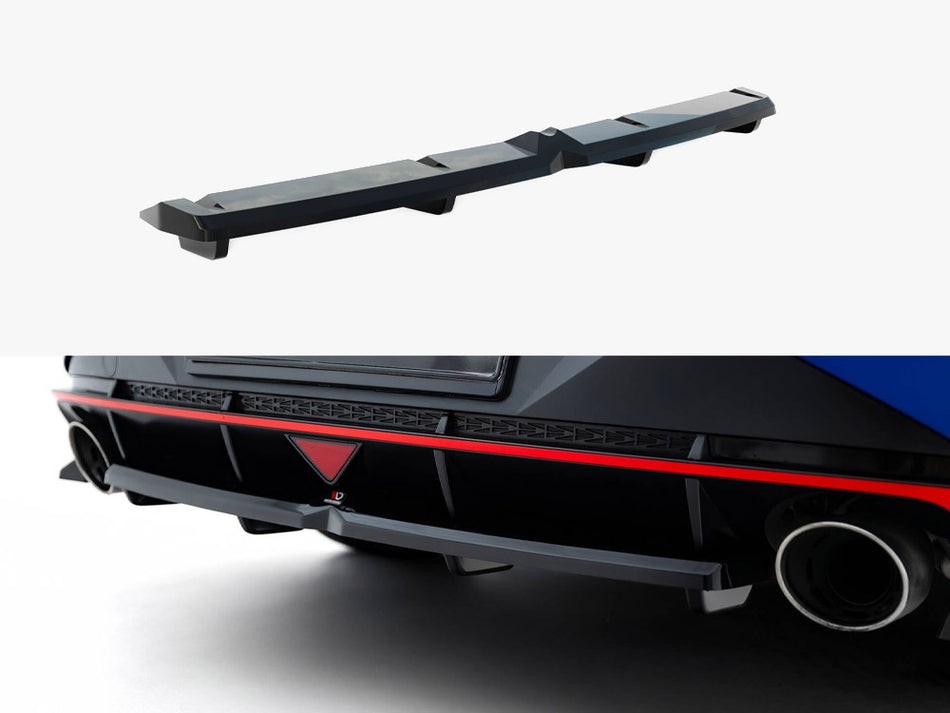 Central  Rear Splitter (Vertical Bars) Hyundai Elantra N Mk7