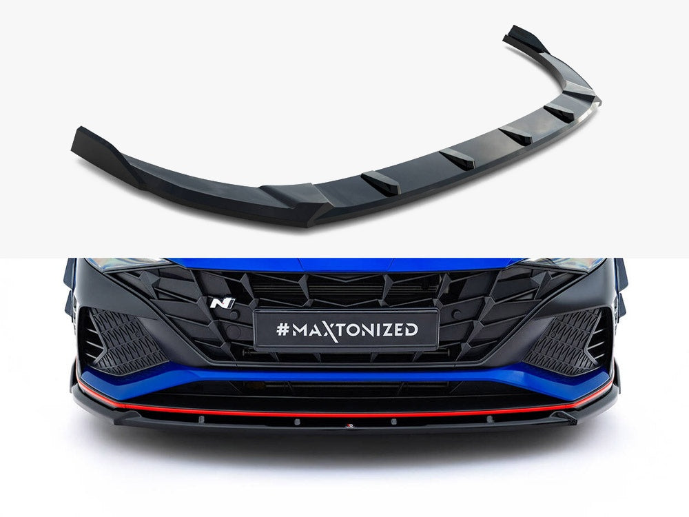 Maxton Design Front Splitter V.2 Hyundai Elantra N Mk7 - HY-EL-7-N-FD2G - Image 1