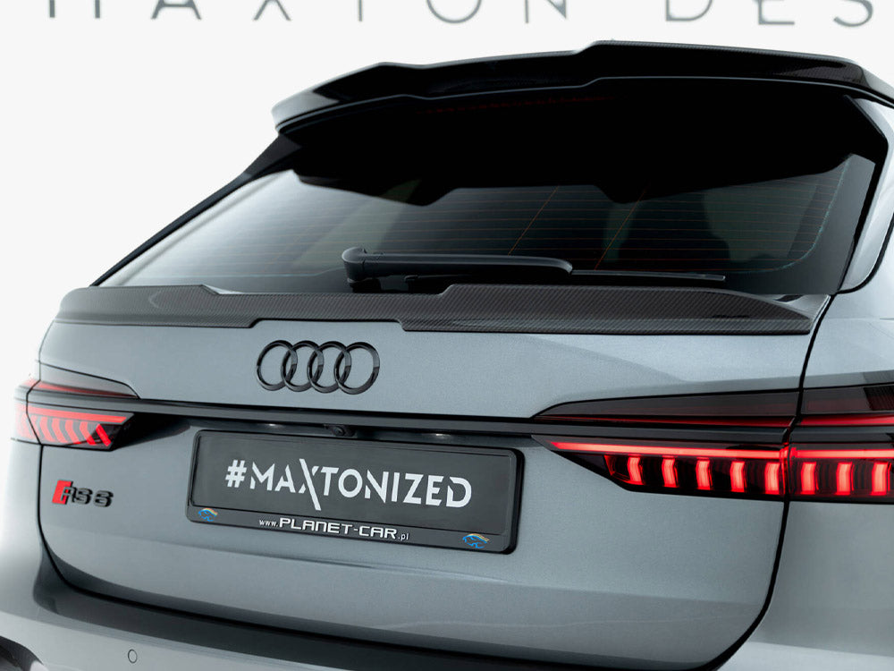 Prepreg Carbon Fiber Tailgate Spoiler (Lower) Audi RS6 C8 / C8 Facelift
