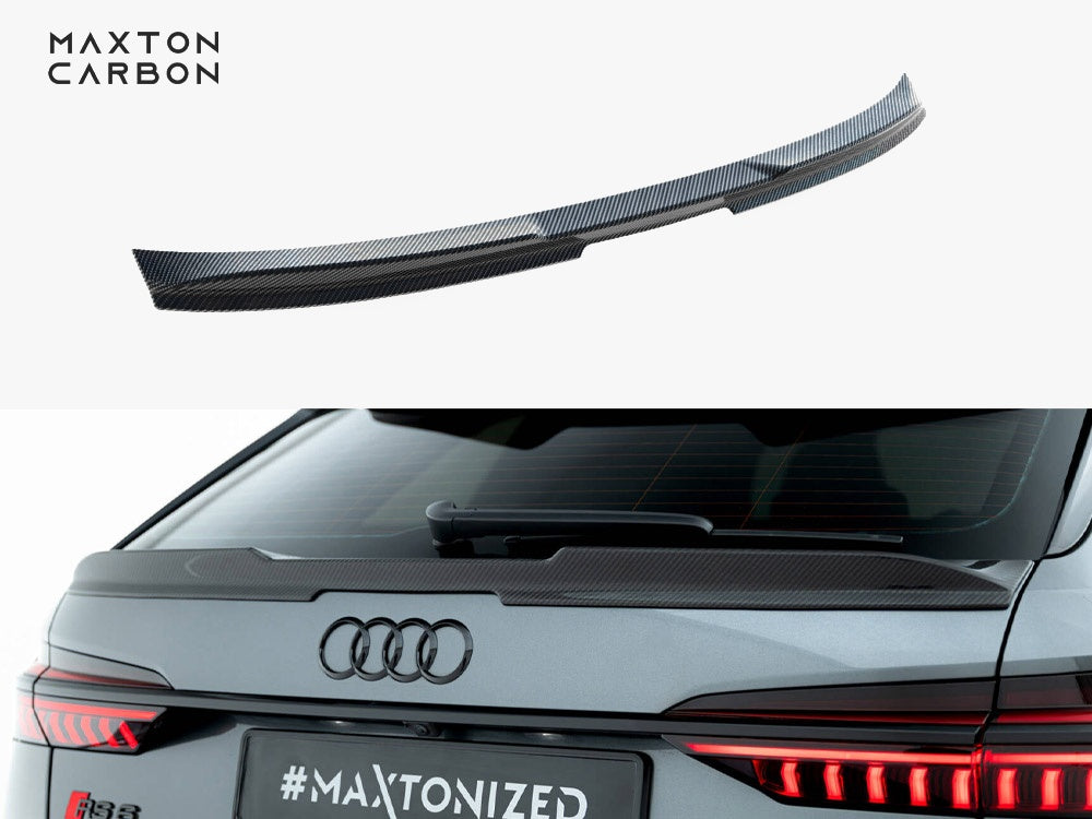 Maxton Design Prepreg Carbon Fiber Tailgate Spoiler (Lower) Audi RS6 C8 - CF-AU-RS6-C8-H2-245-P - Image 1
