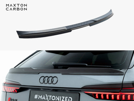 Maxton Design Prepreg Carbon Fiber Tailgate Spoiler (Lower) Audi RS6 C8 - CF-AU-RS6-C8-H2-245-P - Image 1