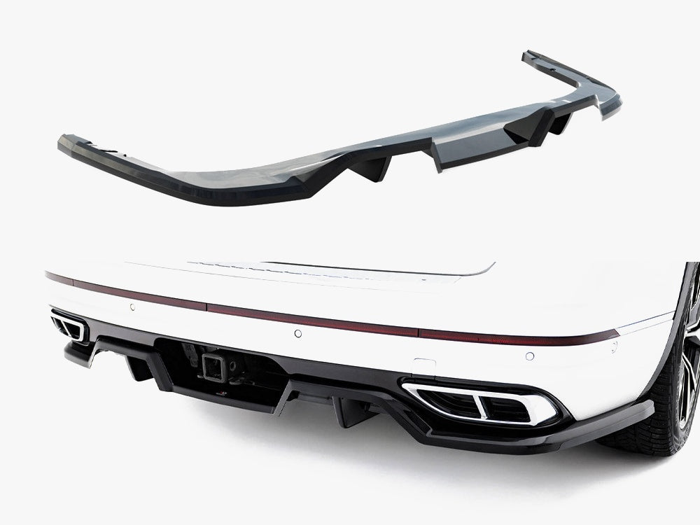 Maxton Design Rear Splitter (Vertical Bars) Volkswagen Atlas R-Line Mk1 Facelift 2 - VW-AT-1F-RLINE-RD1G+RD2G - Image 1