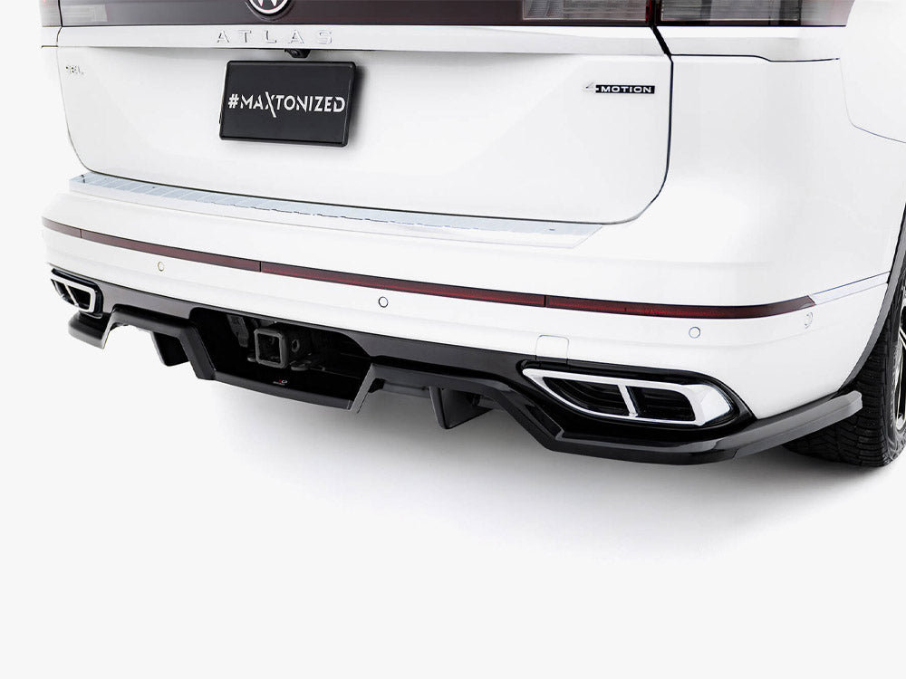 Maxton Design Rear Splitter (Vertical Bars) Volkswagen Atlas R-Line Mk1 Facelift 2 - VW-AT-1F-RLINE-RD1G+RD2G - Image 3