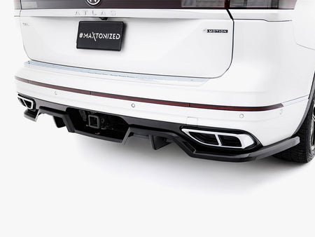 Maxton Design Rear Splitter (Vertical Bars) Volkswagen Atlas R-Line Mk1 Facelift 2 - VW-AT-1F-RLINE-RD1G+RD2G - Image 3