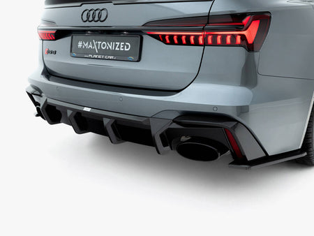 Prepreg Carbon Fiber Rear Diffuser Audi RS6 C8 / C8 Facelift (version without towbar)