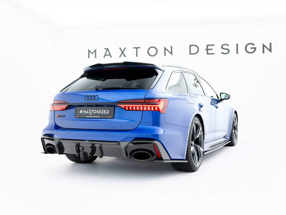 Prepreg Carbon Fiber Rear Diffuser Audi RS6 C8 / C8 Facelift (version with towbar)