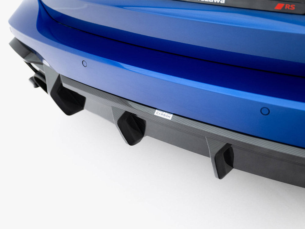 Prepreg Carbon Fiber Rear Diffuser Audi RS6 C8 / C8 Facelift (version with towbar)