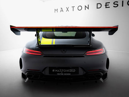 Maxton Design Carbon Spoiler + LED Mercedes-AMG GTR C190 Facelift - CF-ME-AMG-GTR-1F-WING4-245-P+LED - Image 4
