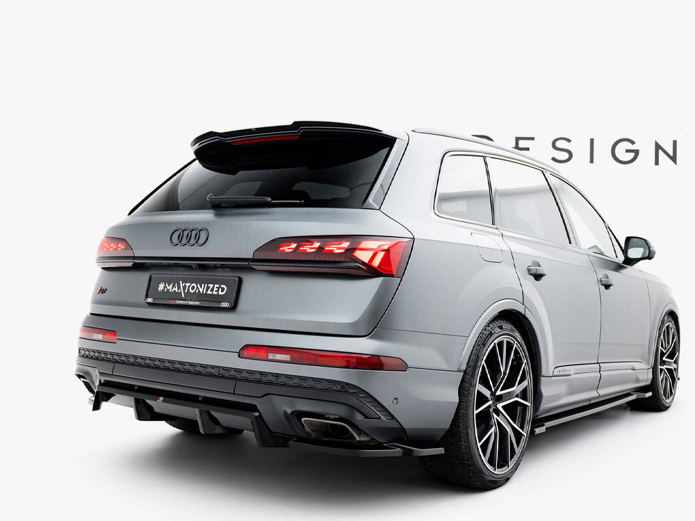 Maxton Design Rear Splitter (Vertical Bars) Audi Q7 S-Line Mk2 Facelift 2 - AU-Q7-2F2-SLINE-RD1G+RD2G - Image 2