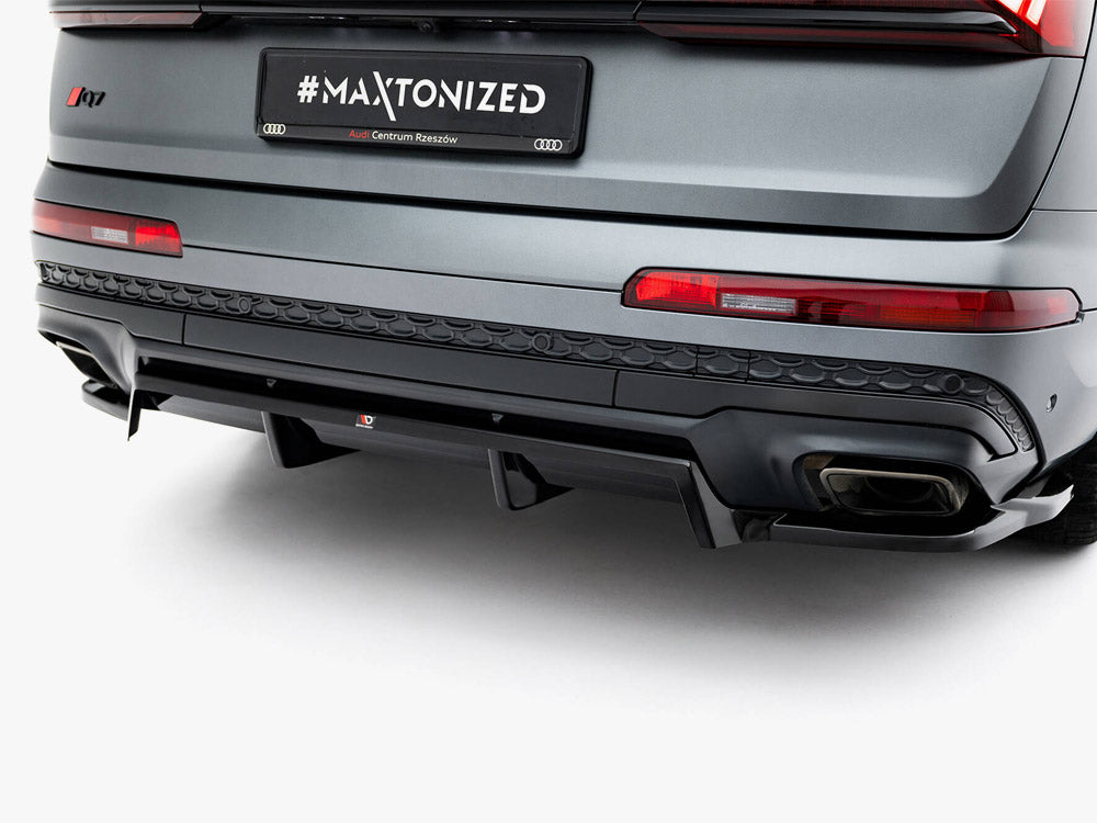 Maxton Design Rear Splitter (Vertical Bars) Audi Q7 S-Line Mk2 Facelift 2 - AU-Q7-2F2-SLINE-RD1G+RD2G - Image 4