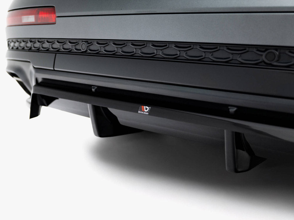 Maxton Design Rear Splitter (Vertical Bars) Audi Q7 S-Line Mk2 Facelift 2 - AU-Q7-2F2-SLINE-RD1G+RD2G - Image 5