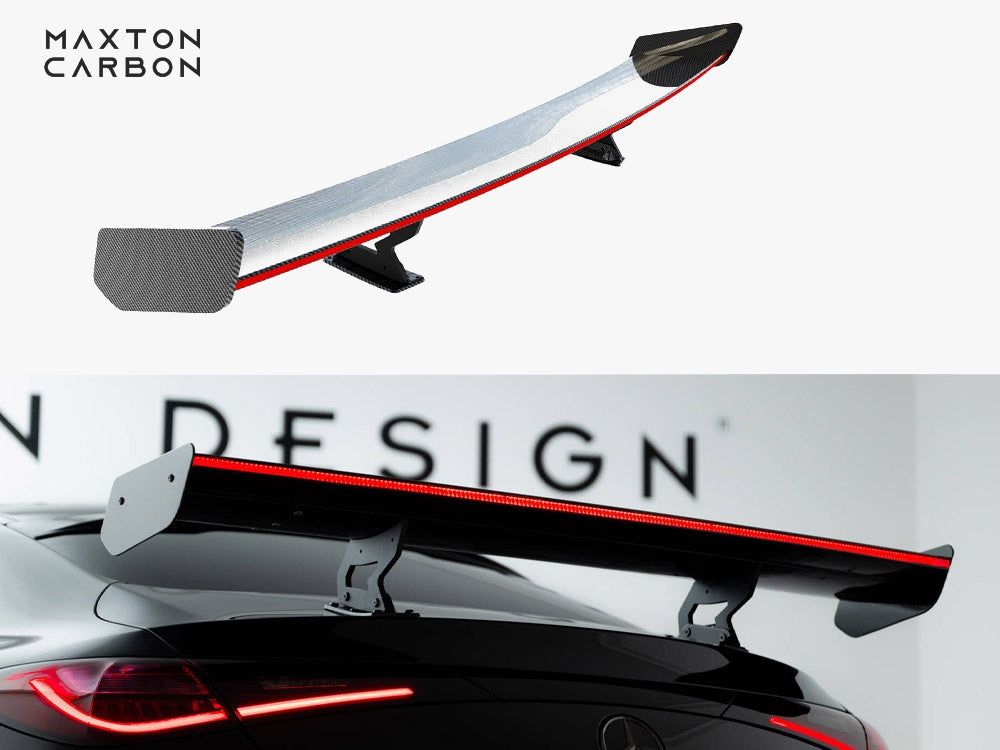 Maxton Design Carbon Spoiler V.1 + LED Mercedes-AMG CLE 53 C236 - CF-ME-CLE-236-WING5-245-P-1+LED - Image 1