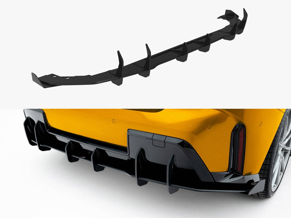 Maxton Design Street PRO Rear Diffuser + Flaps BMW 1 M-Pack F70 - BM170MPACKCNC-RS1B+RSF1G - Image 1
