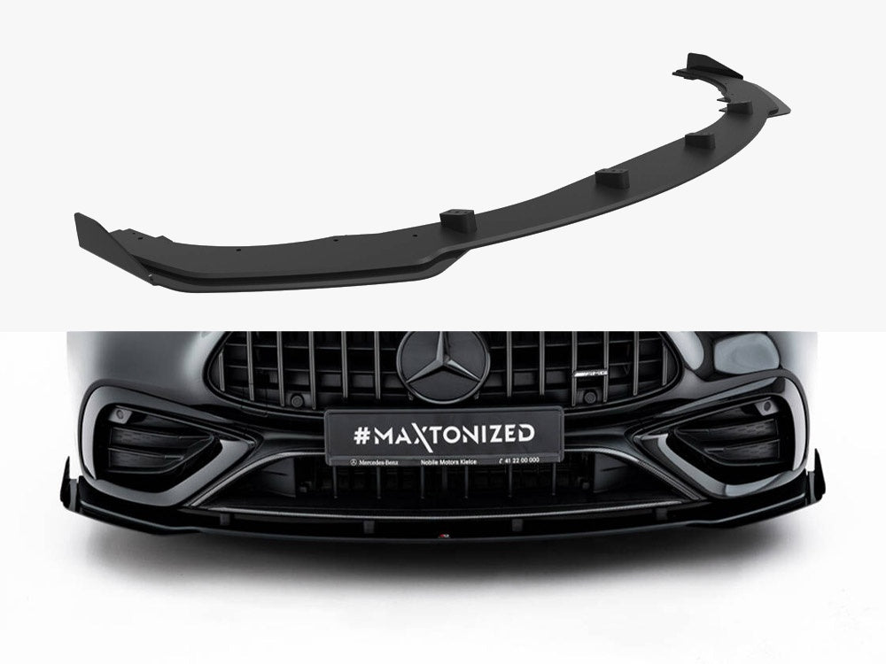 Maxton Design Street PRO Front Splitter + Flaps Mercedes-AMG CLE 53 C236 - MECLE23653AMGCNC-FD1B+FSF1G - Image 1