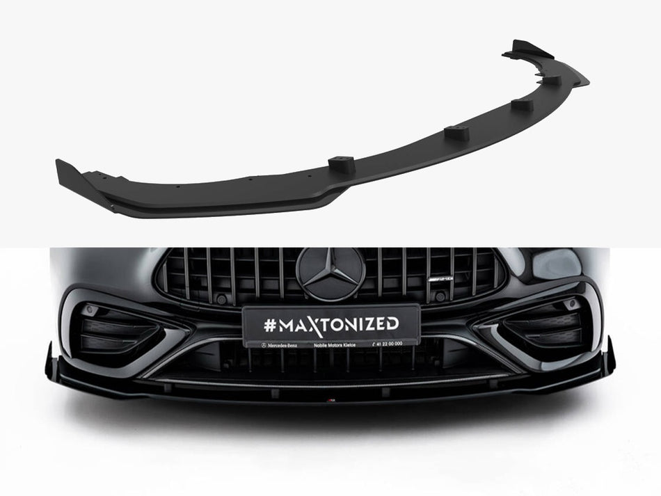 Maxton Design Street PRO Front Splitter + Flaps Mercedes-AMG CLE 53 C236 - MECLE23653AMGCNC-FD1B+FSF1G - Image 1