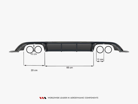 Maxton Design Rear Valance V.3 Volkswagen Golf R Mk7 Facelift - VW-GO-7F-R-RS3G - Image 8